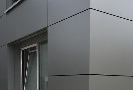 picture 1:PLANBOND INVISIO – Fassadenbekleidung mit verdeckter Befestigung (von: MAAS Profile GmbH)